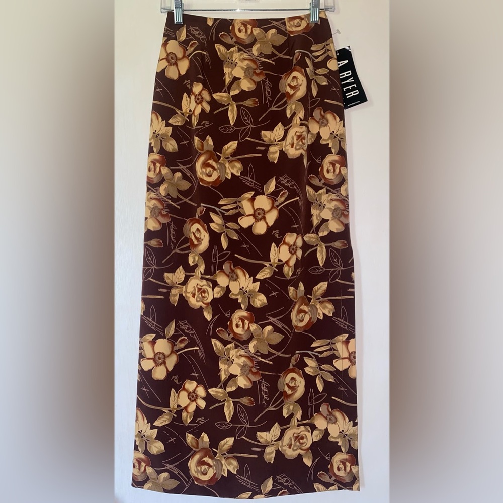 NWT Y2K floral maxi skirt